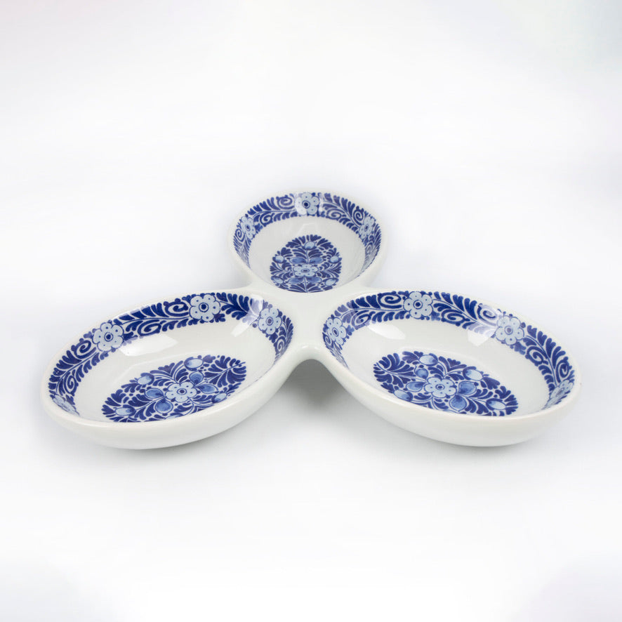 Delft Blue Serving Triple dish