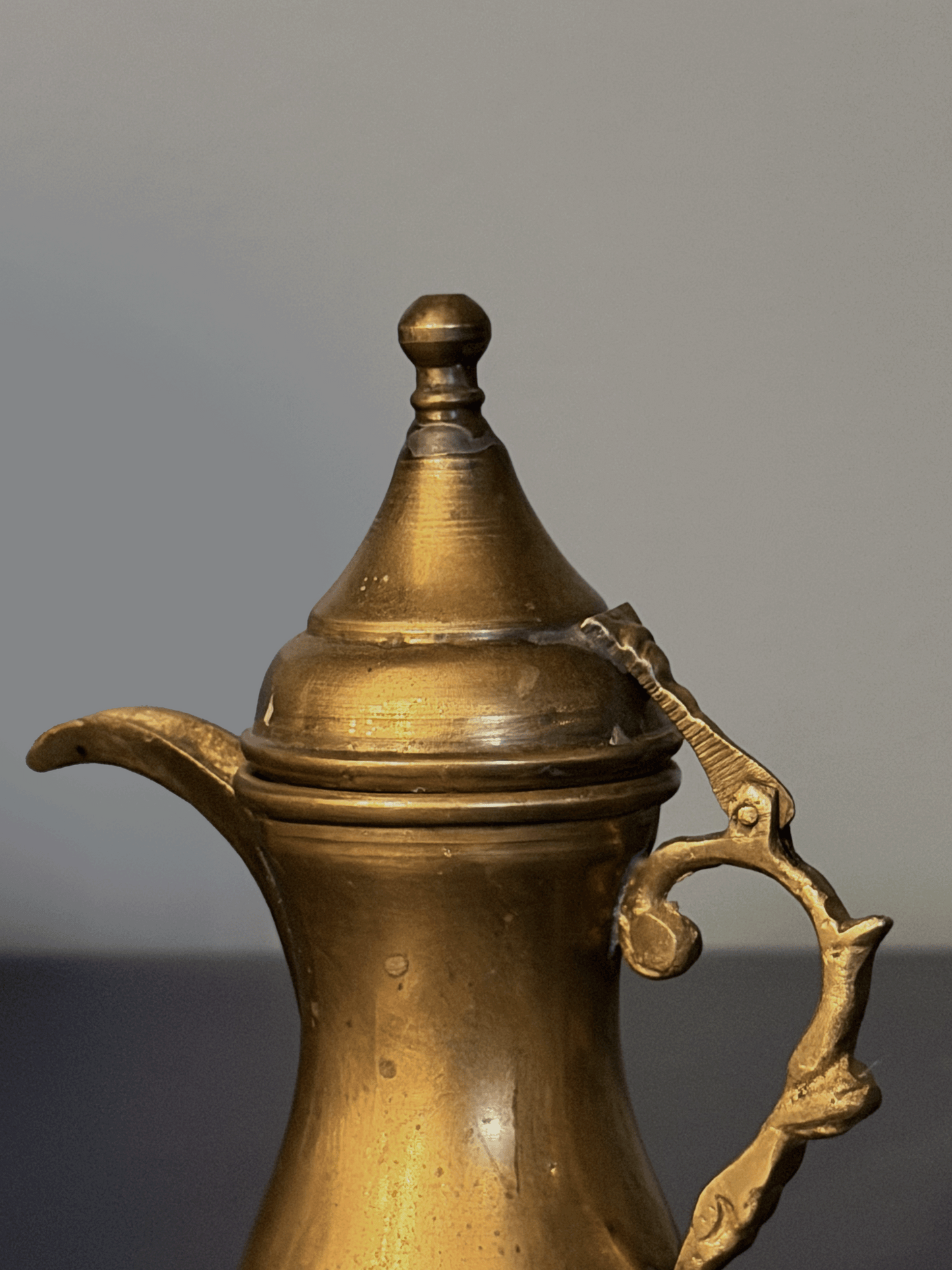 Miniature Brass Pitcher & Coffee Pot Set