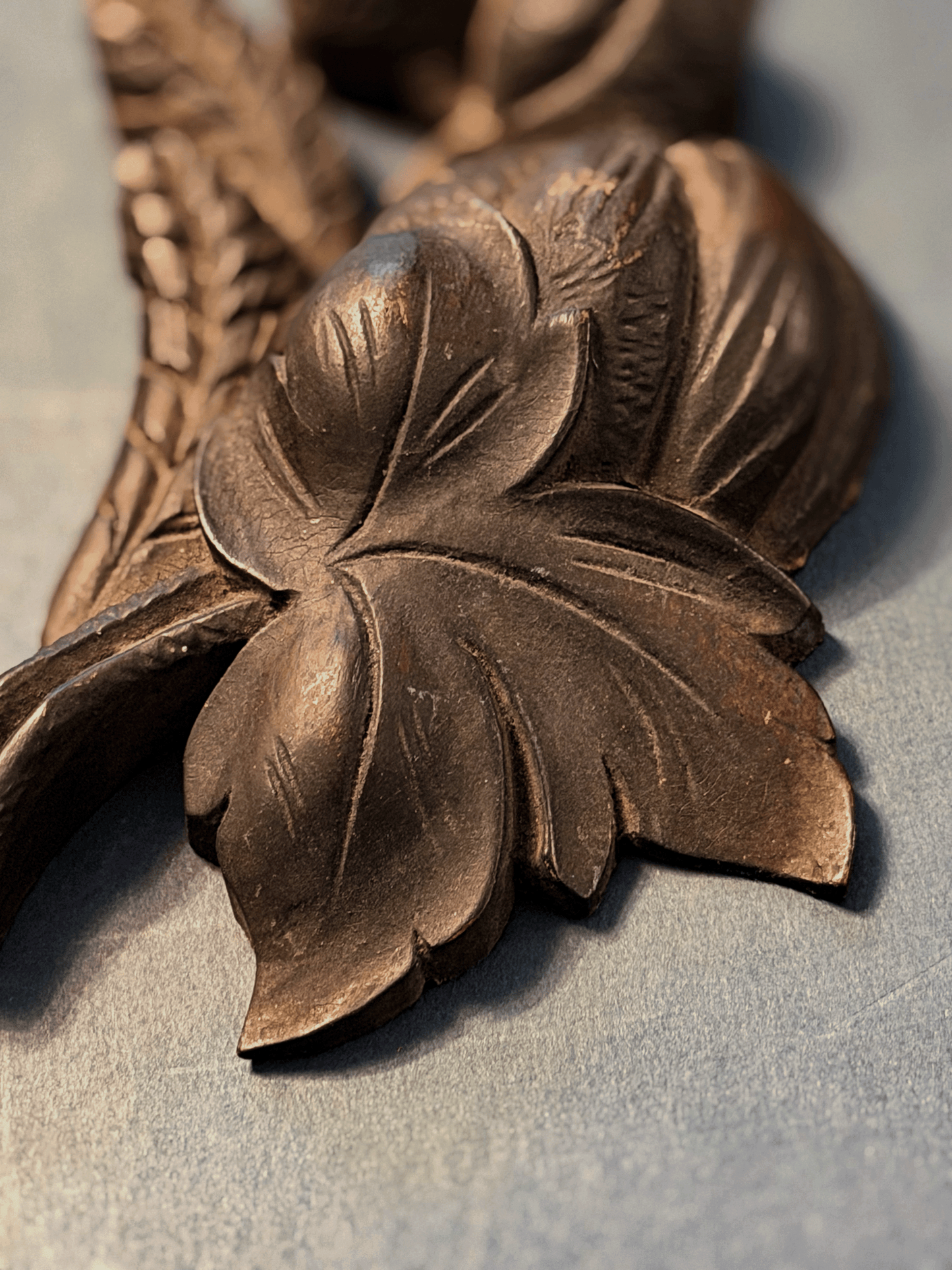 Vintage Carved Wood Fragment