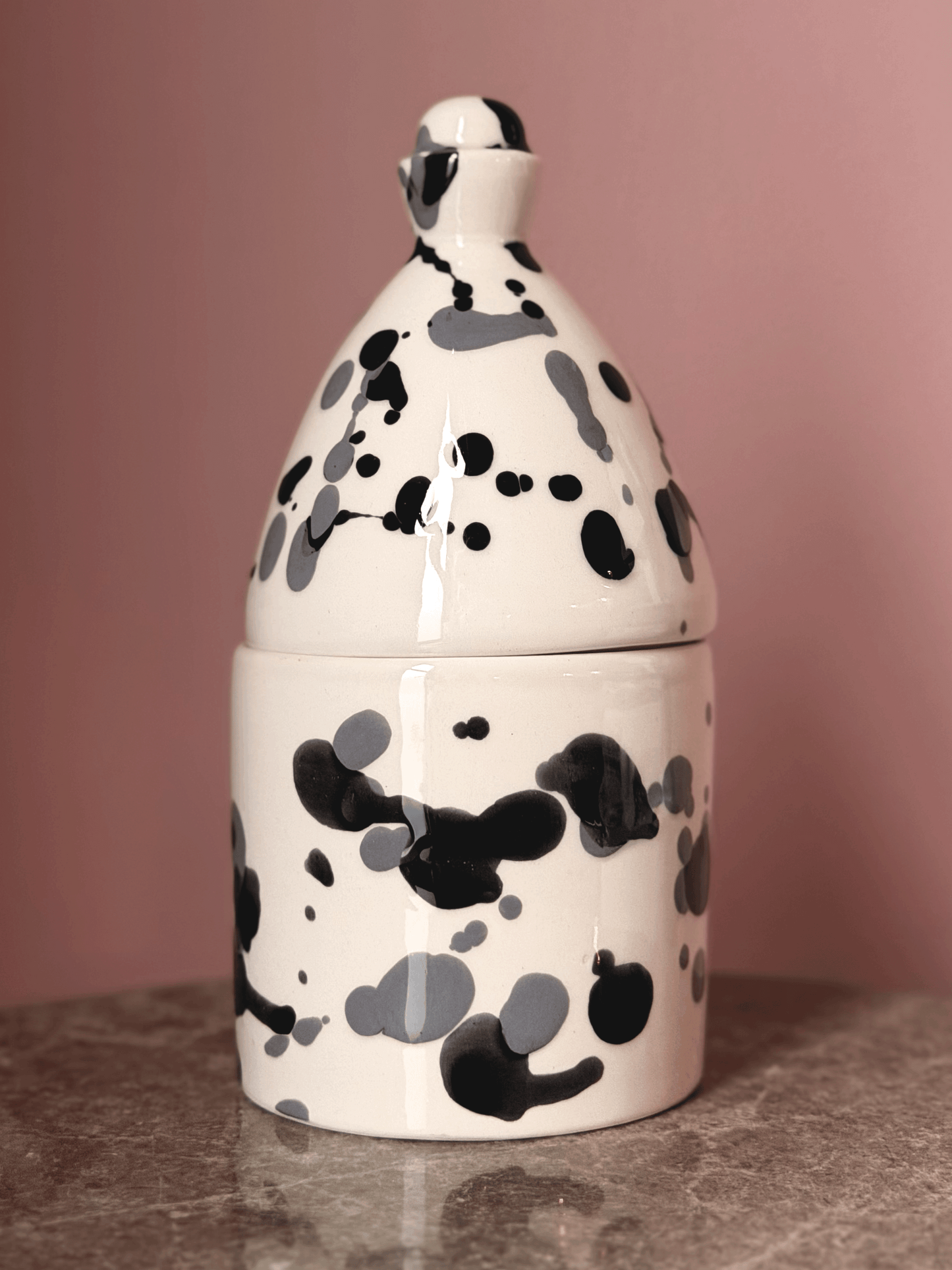 Large Candle with Holder - Almond Tree