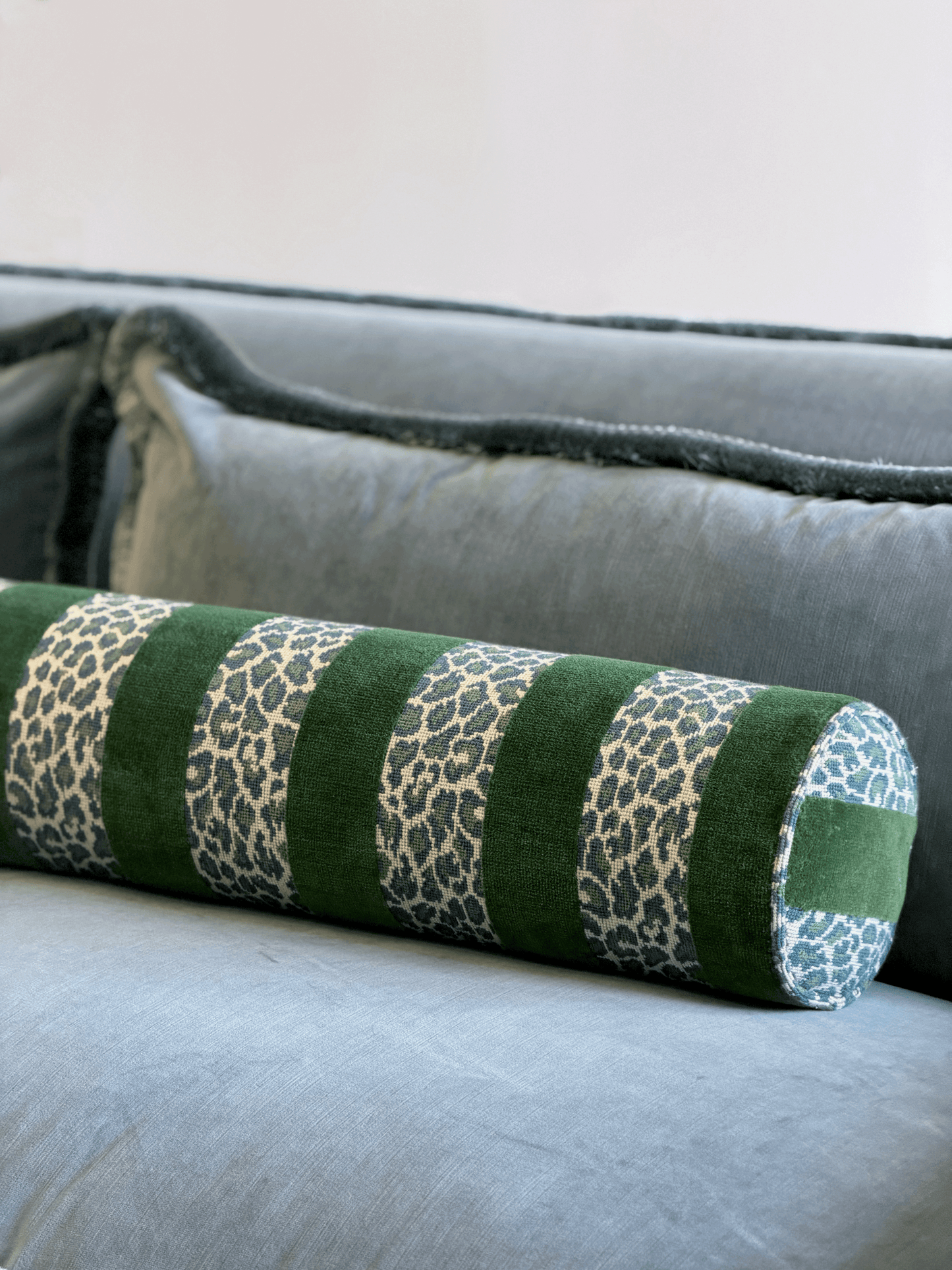 Guepard Stripe, Emerald – Bolster