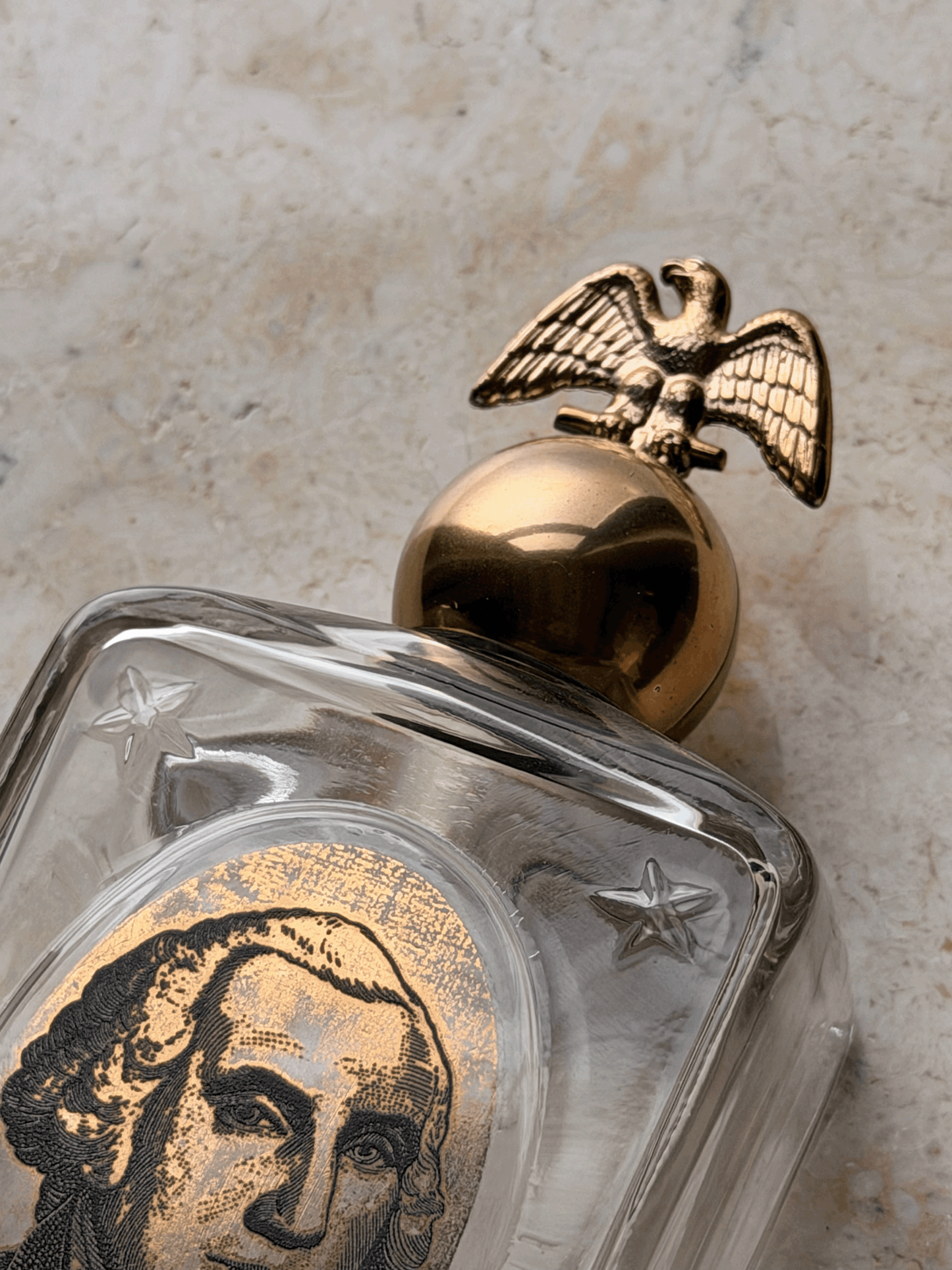 Vintage 1970s Avon Aftershave Bottle, President Washington