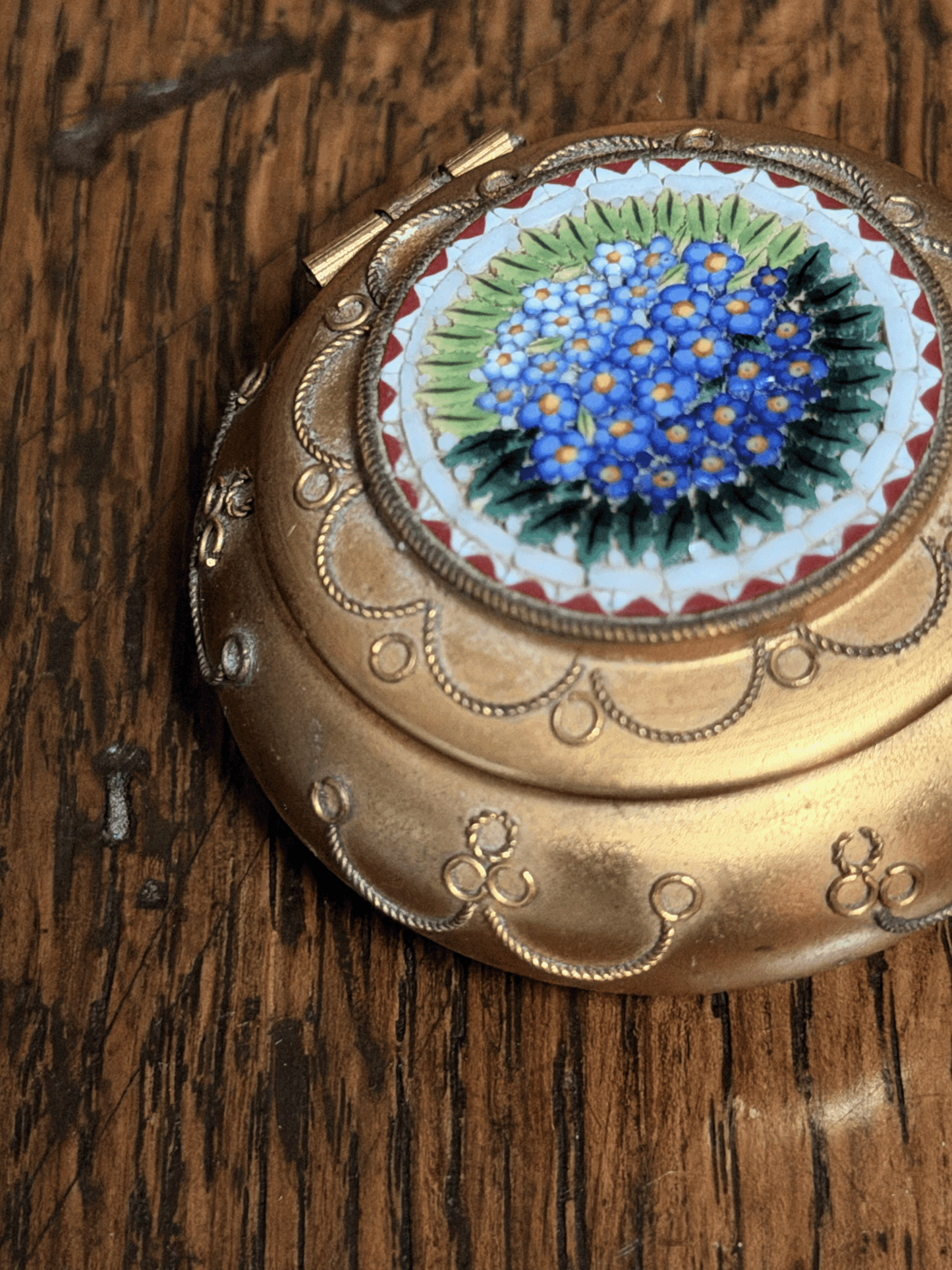 1920's Italian Floral Trinket Box