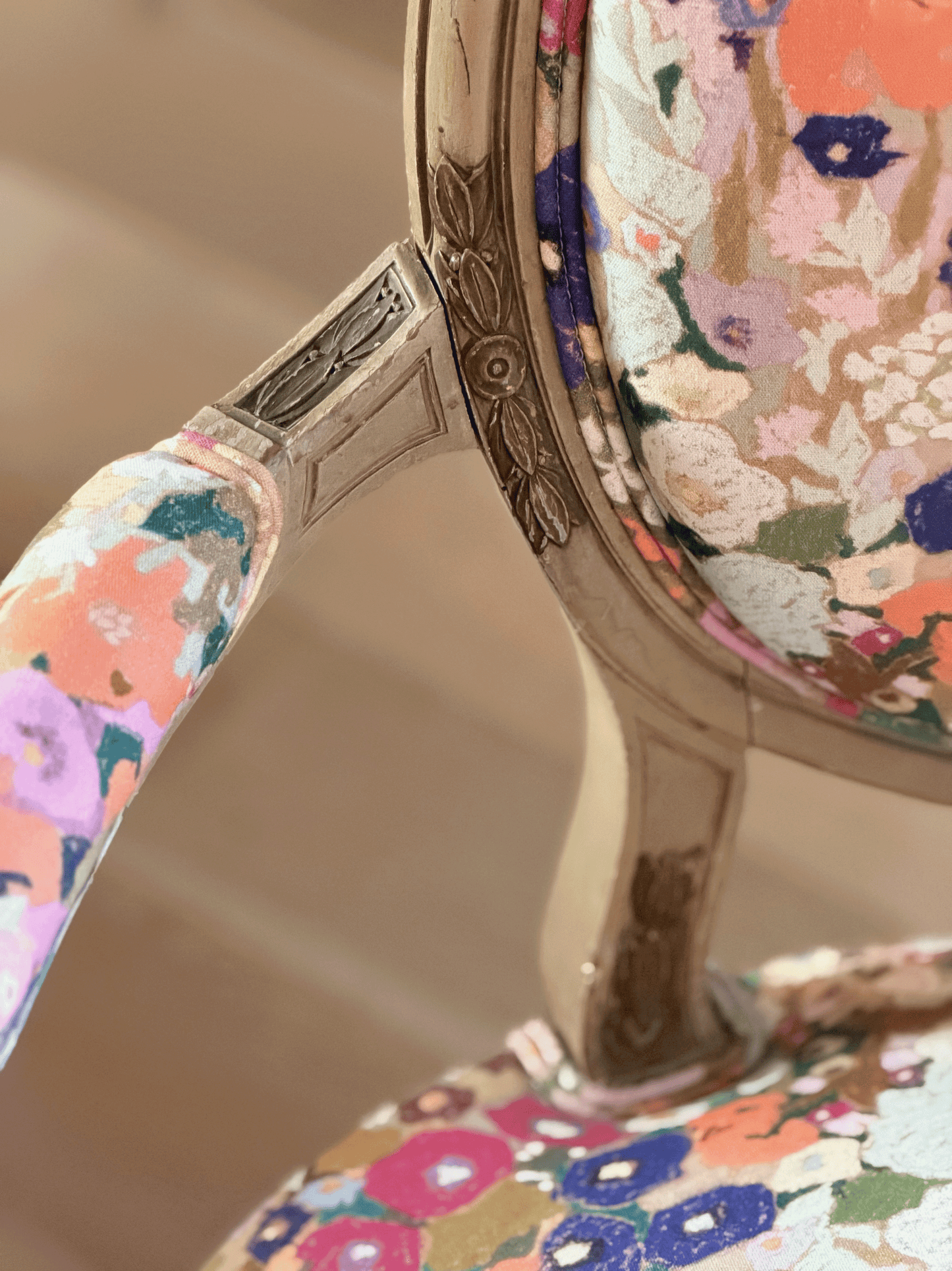 Custom Upholstered Peony Side Chair, TSI Atelier