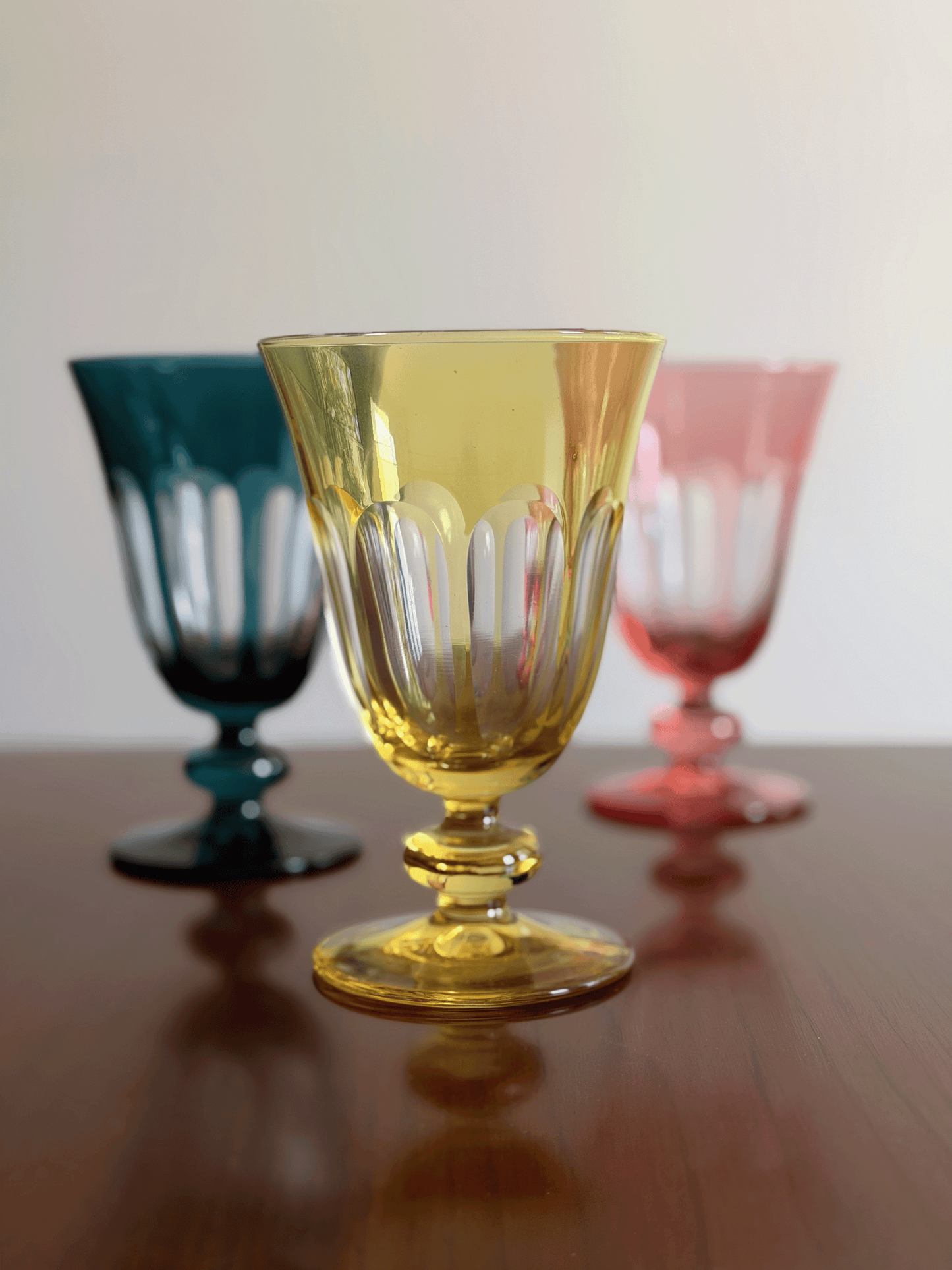 Tulip Glass in Limoncello, Set of 2