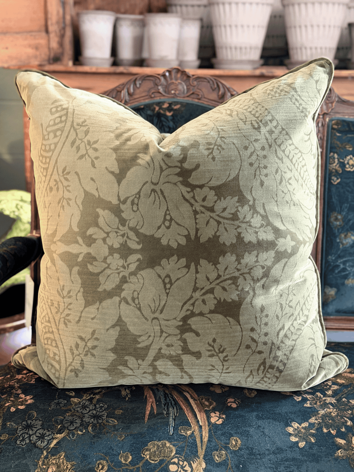 Cordwain in Olive - Euro Pillow