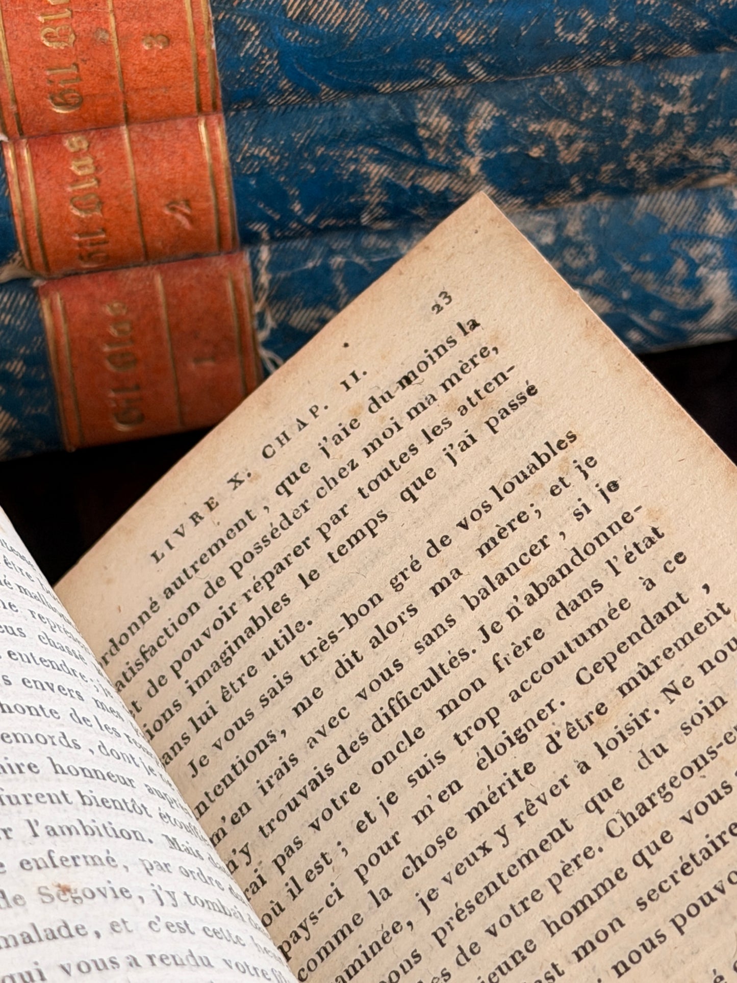 Four-Volume Miniature “Gil Blas” Set