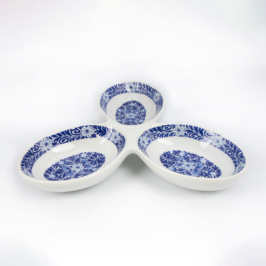 Delft Blue Serving Triple dish