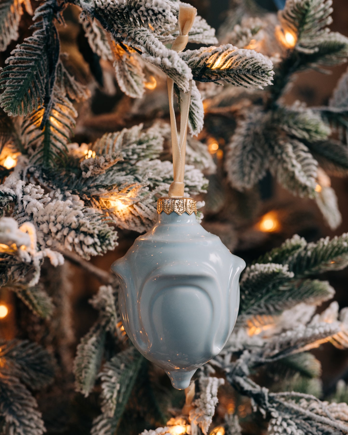 TSI Exclusive Finial Rookwood Ornaments - Blue