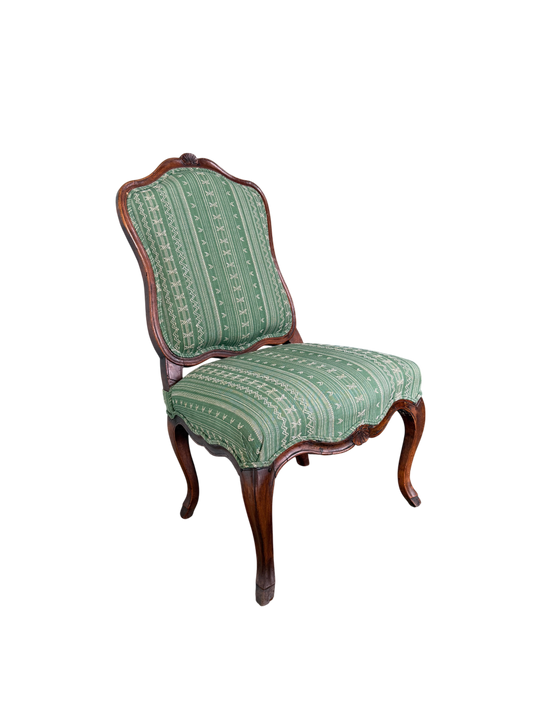 18th C. French Chair with Thibaut Fabric