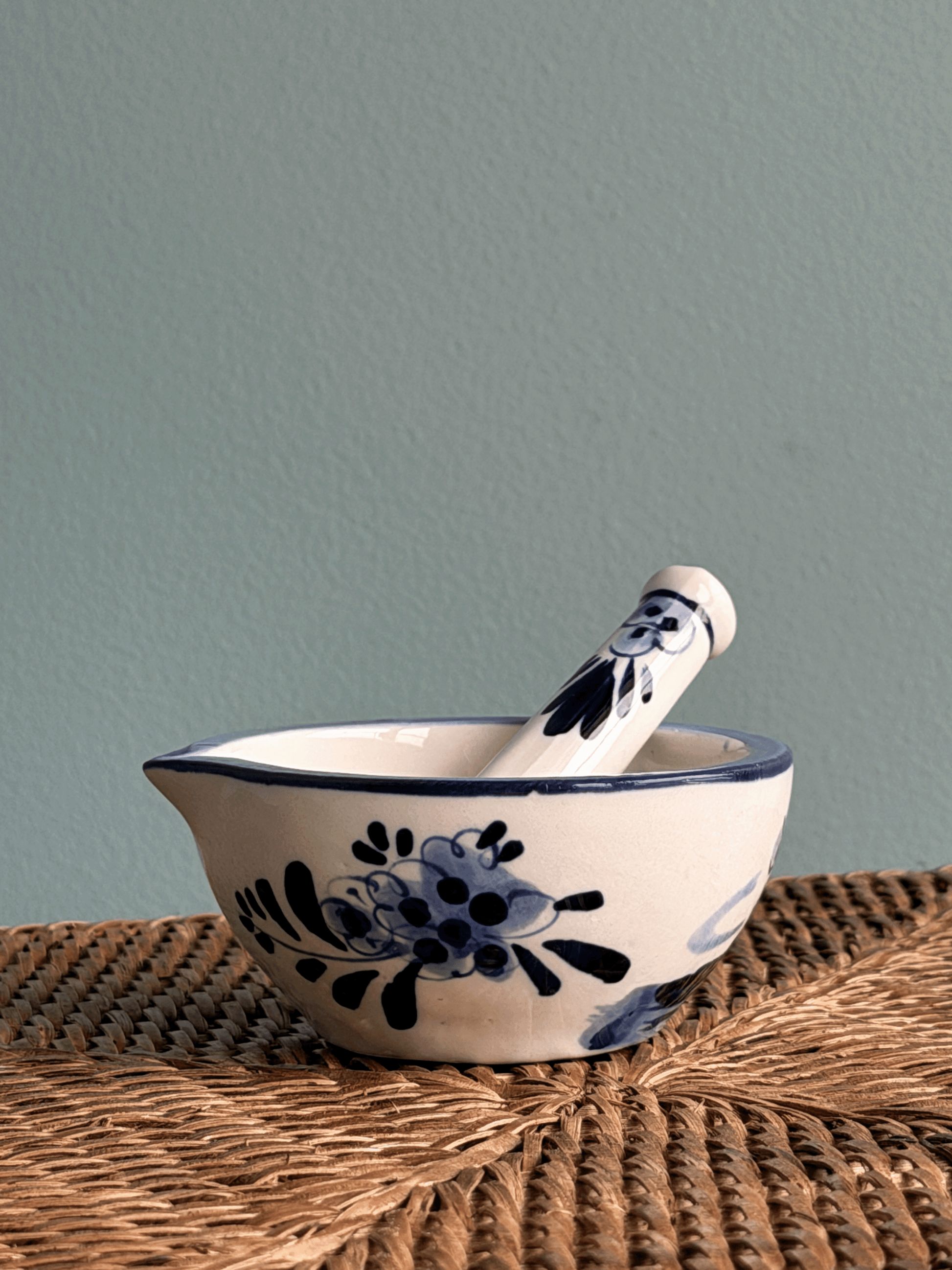 Delfts Blue Spice Mortar and Pestle