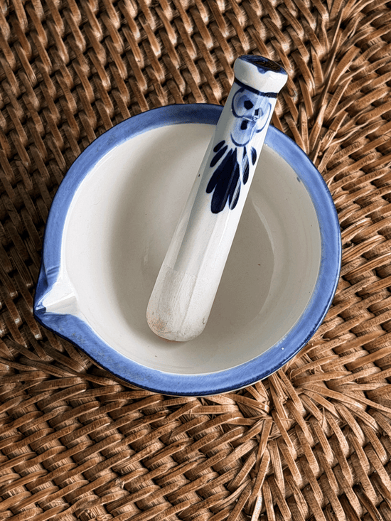 Delfts Blue Spice Mortar and Pestle