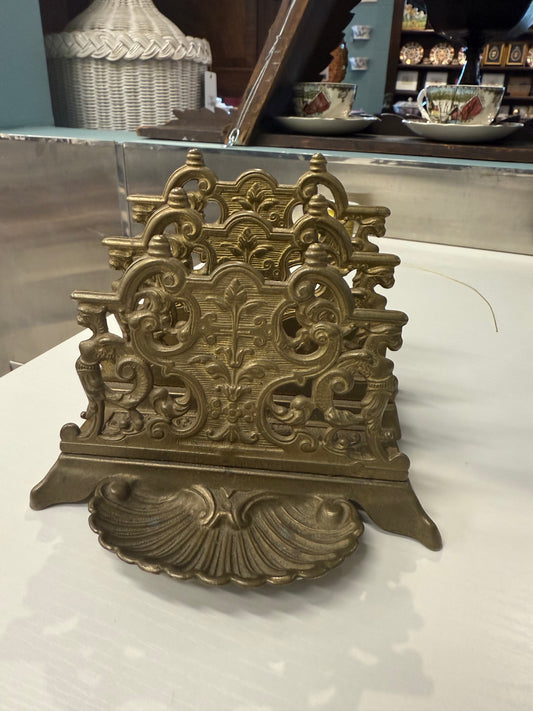Ornate Brass Post Holder