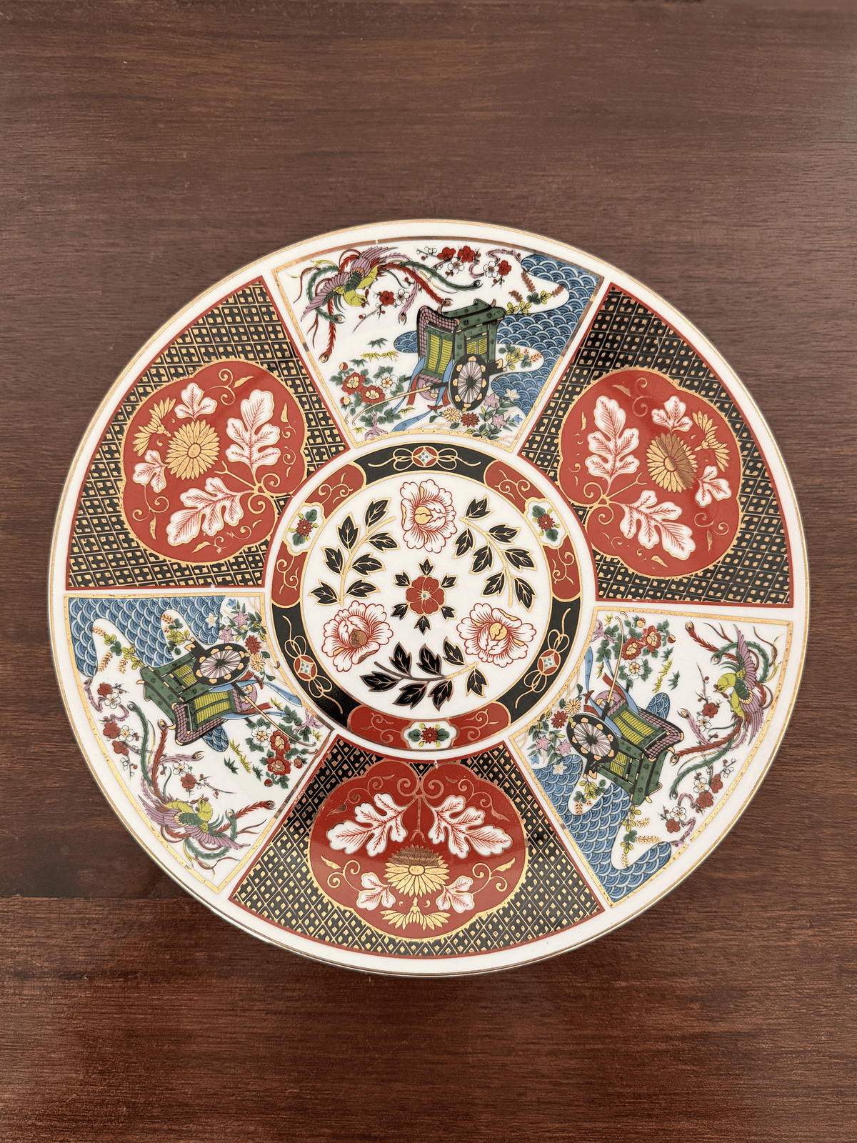 Vintage Heritage Mint Ltd. "Goshoguruma" Imari Porcelain Charger Plate