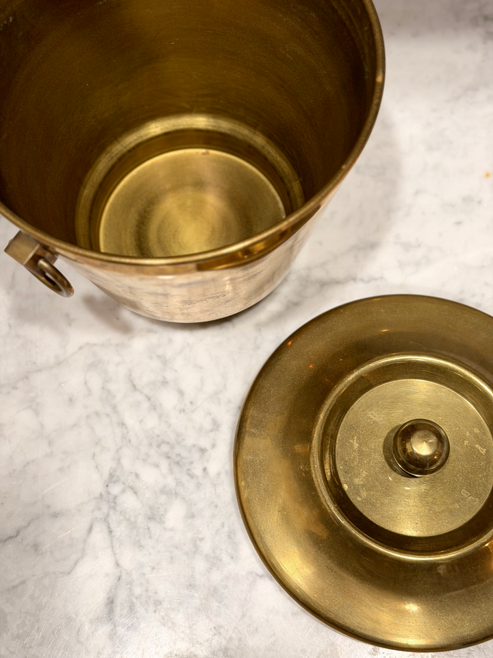 Brass Ice Bucket with Lid