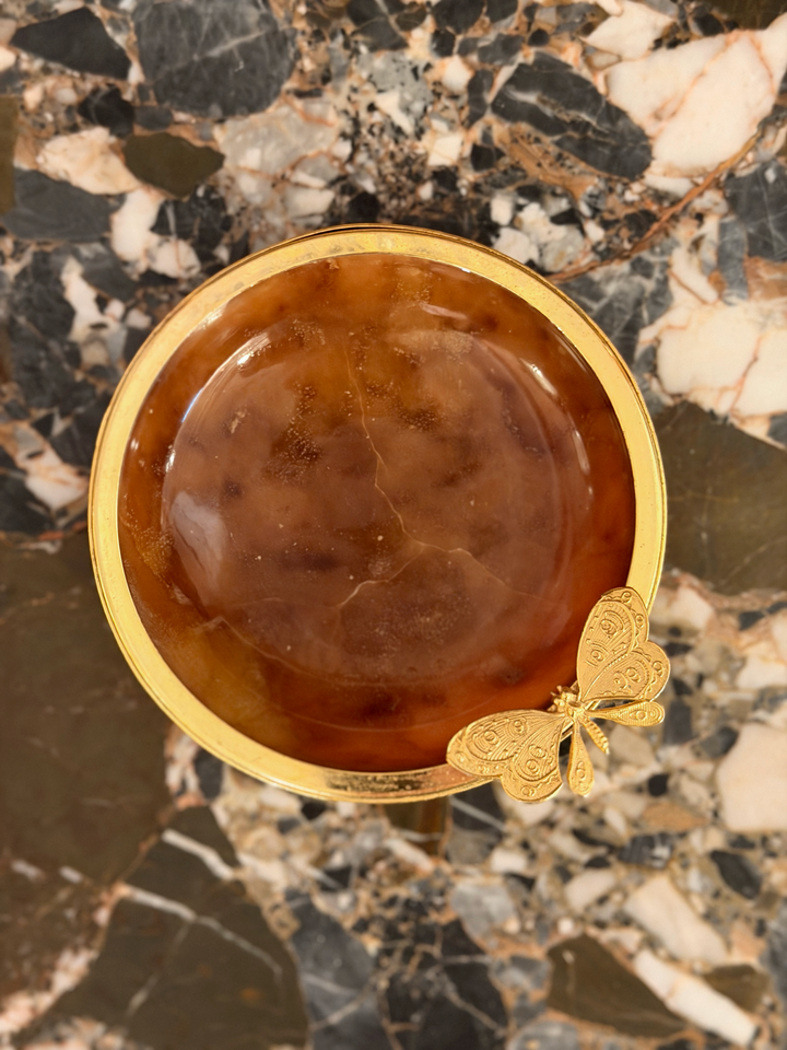 Italian Alabaster Butterfly Dish