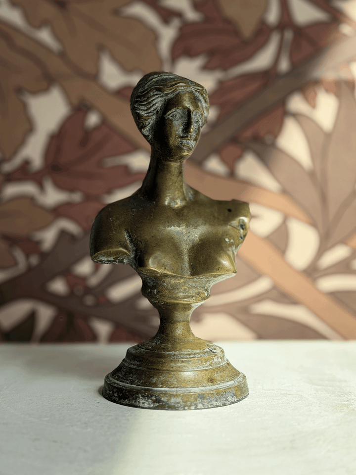 Antique 19th Century Grand Tour 6" Bronze Bust of Venus de Milo