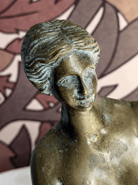 Antique 19th Century Grand Tour 6" Bronze Bust of Venus de Milo