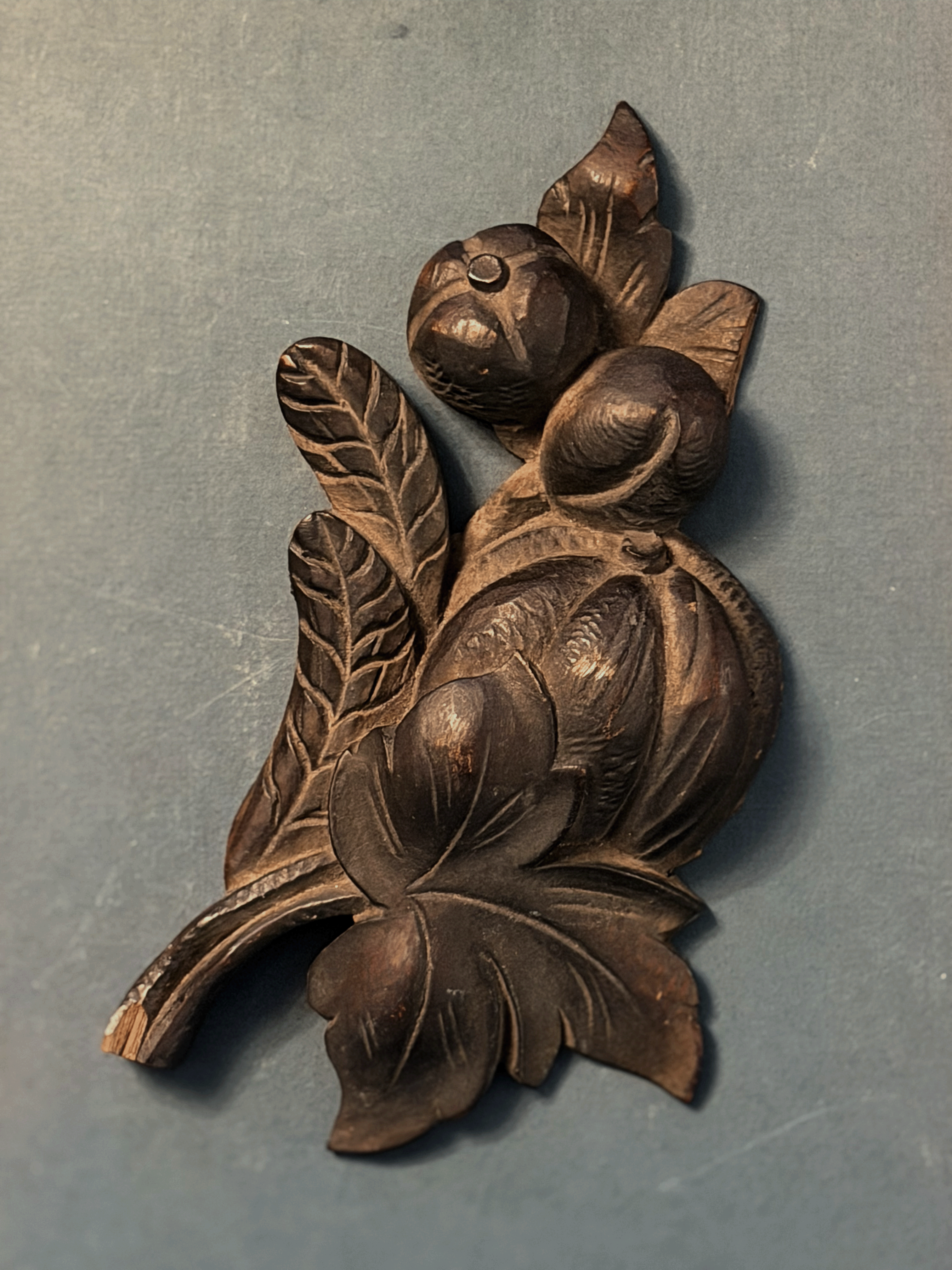 Vintage Carved Wood Fragment