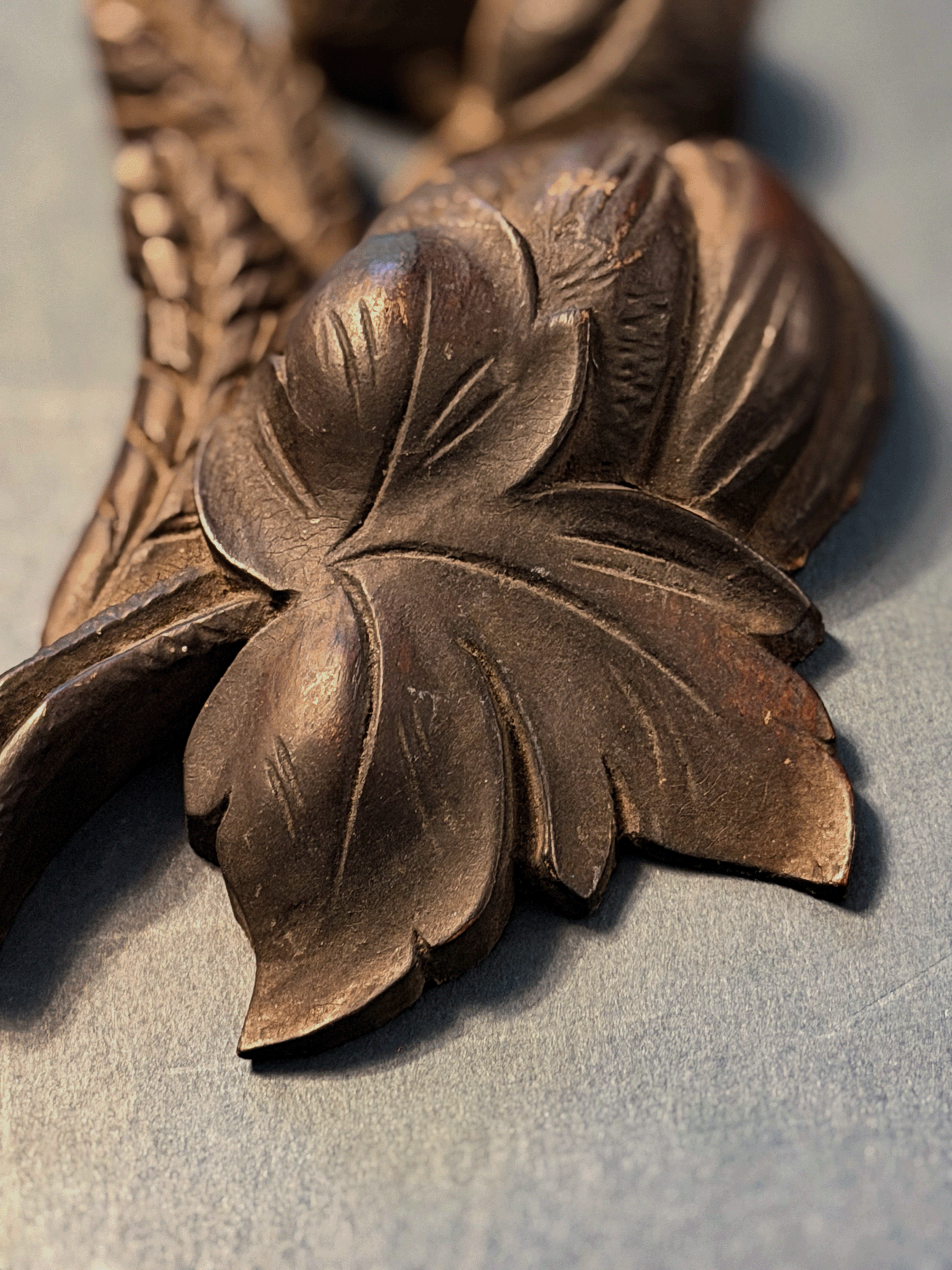 Vintage Carved Wood Fragment
