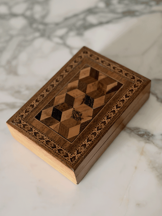 Tunbridgeware Playing Card Box