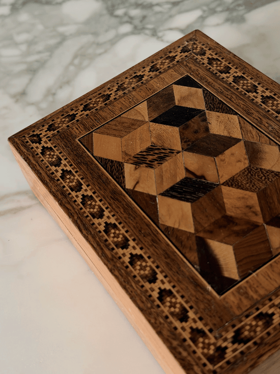 Tunbridgeware Playing Card Box