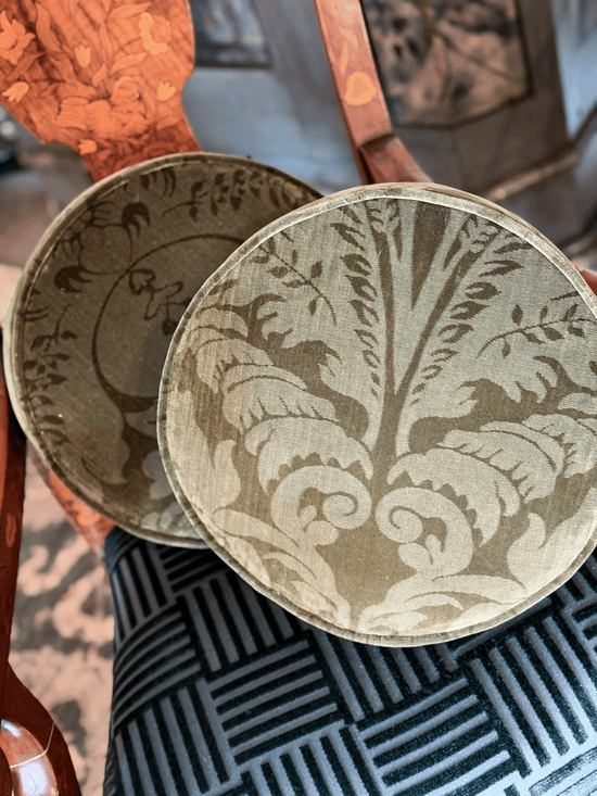 Cordwain, Olive - Round Pillow