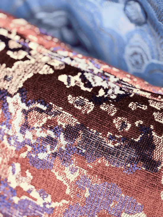 Harlequin, Burgundy/Amethyst - Lumbar Pillow
