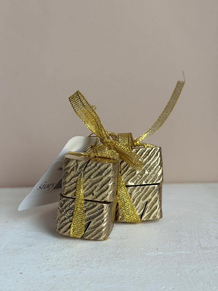 Solid Brass Place Card Holder, Set of 4