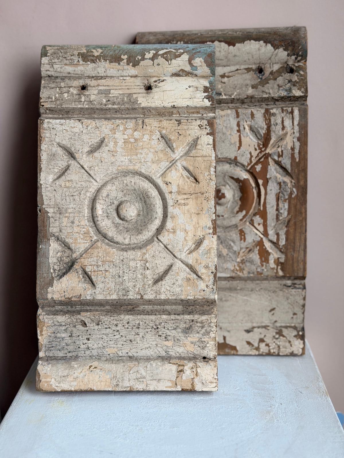 Set of Carved Wood Detail Pieces