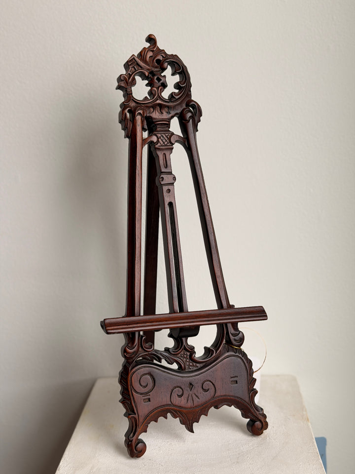 Art Nouveau Mahogany Wooden Easel