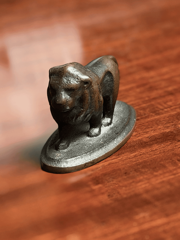 Antique Bronze Miniature Lion