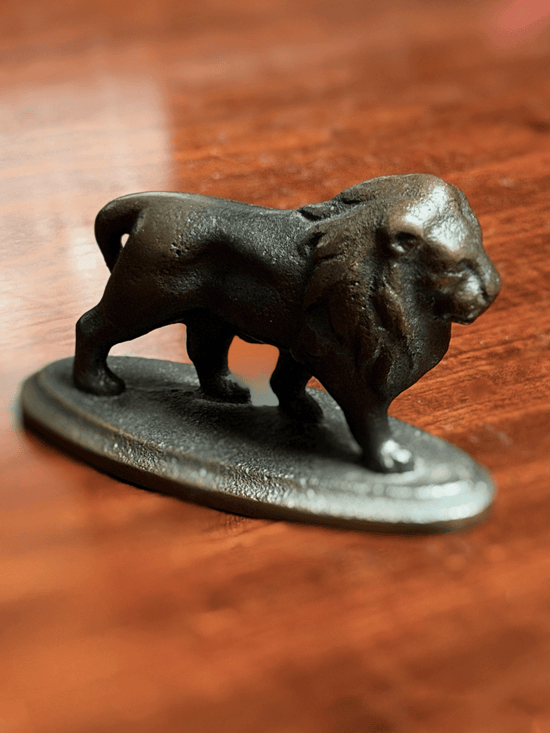 Antique Bronze Miniature Lion