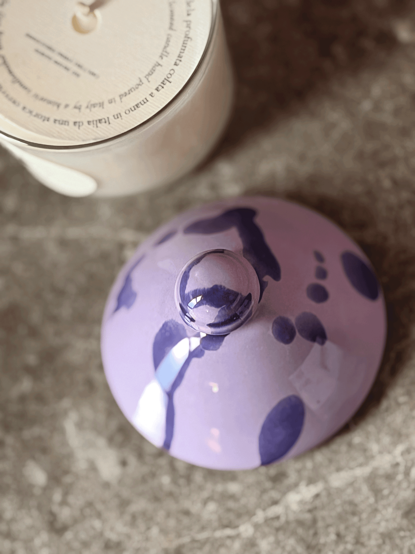 Small Candle with Lid - Lavender and Iris