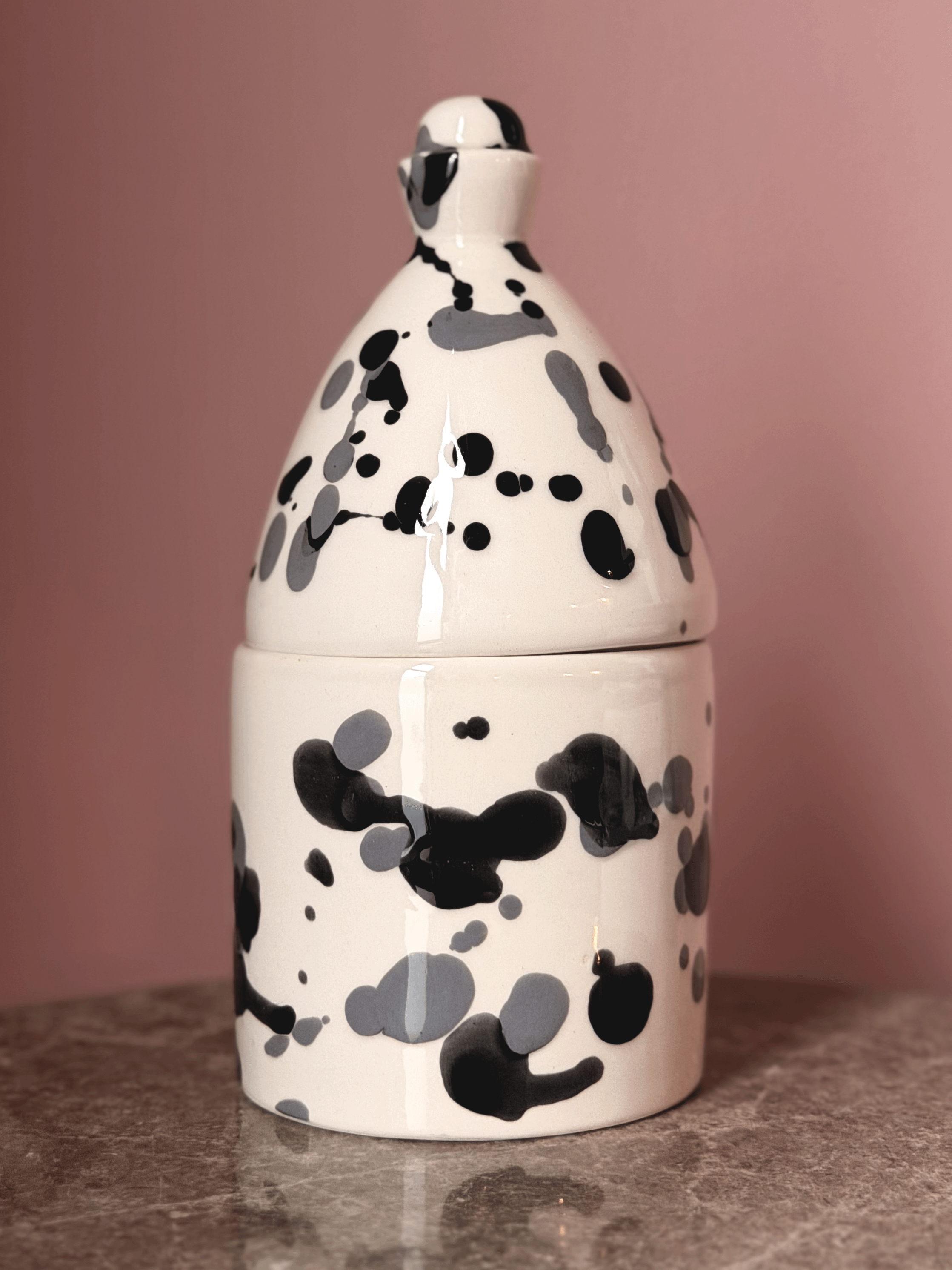 Large Candle with Holder - Almond Tree