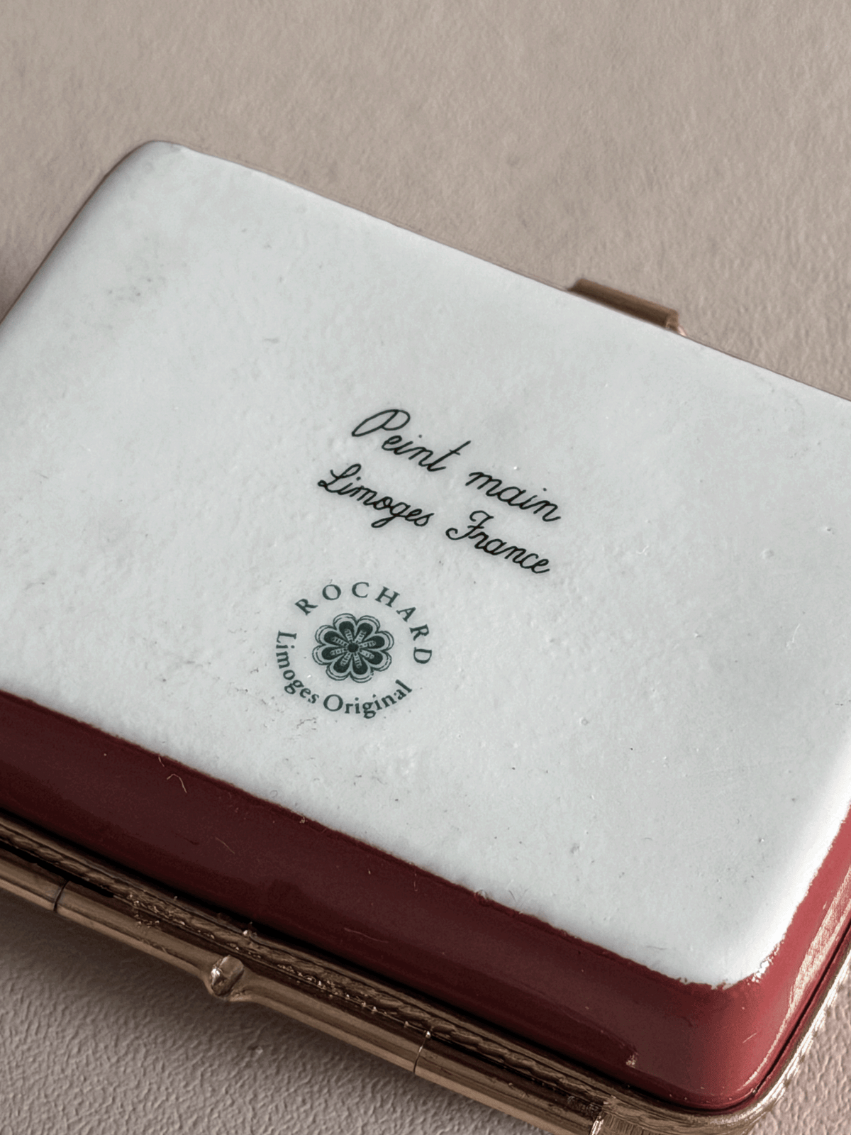 Rochard Limoges Mahjong Box with Die