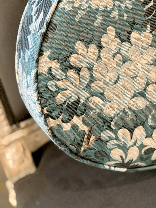 Silva, Cerulean – Round Throw Pillow