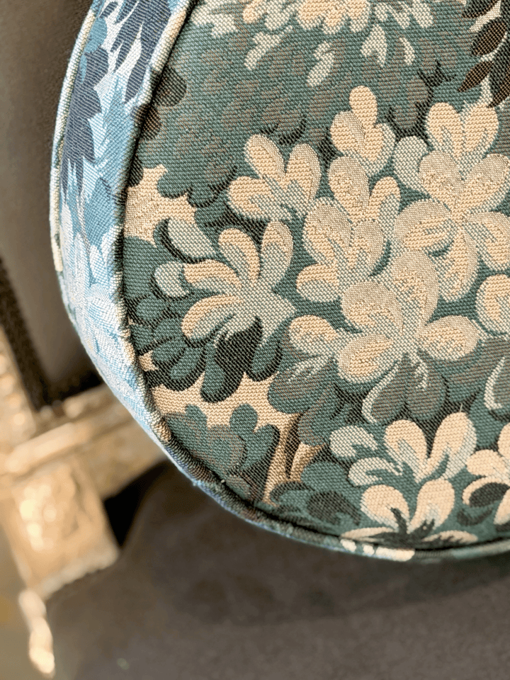 Silva, Cerulean – Round Throw Pillow