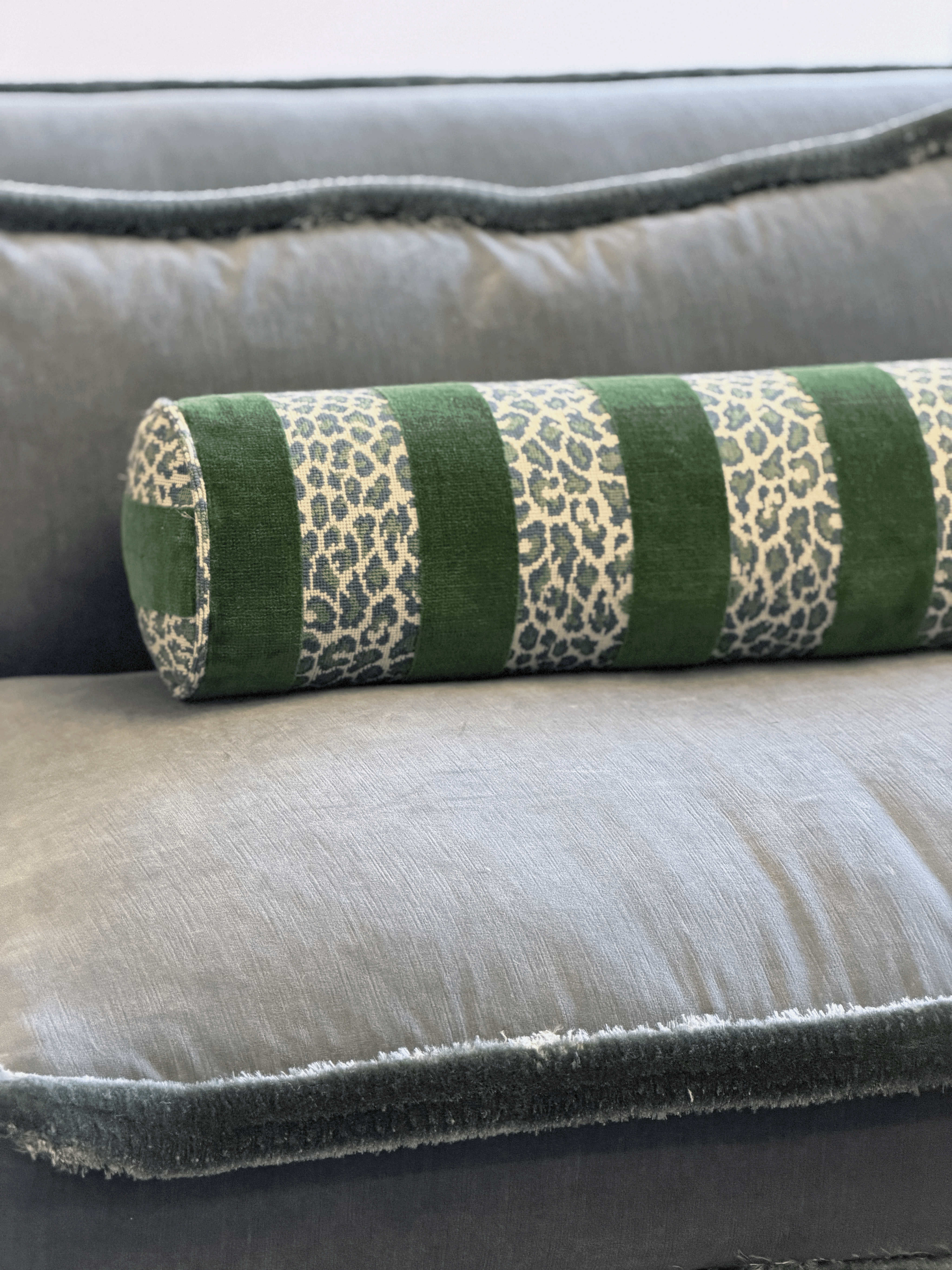 Guepard Stripe, Emerald – Bolster