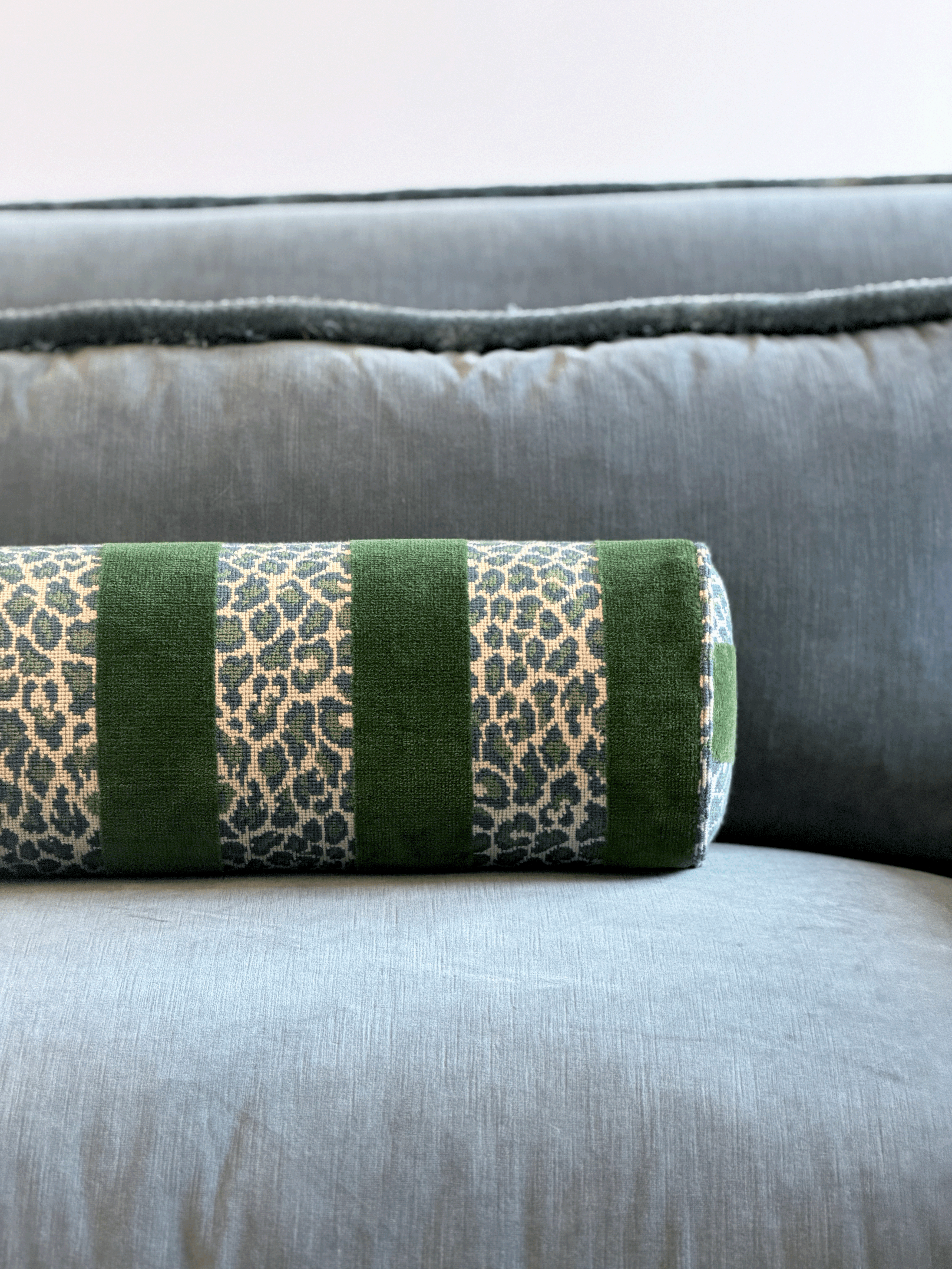 Guepard Stripe, Emerald – Bolster