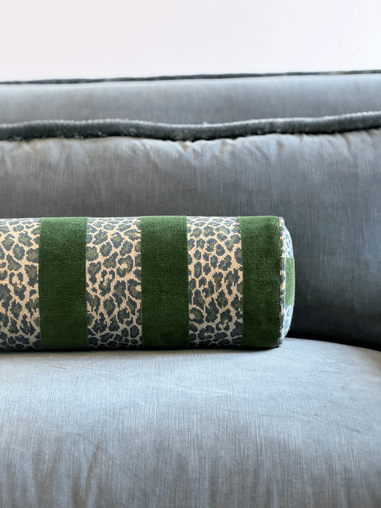 Guepard Stripe, Emerald – Bolster