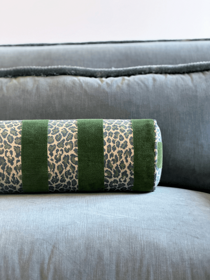 Guepard Stripe, Emerald – Bolster