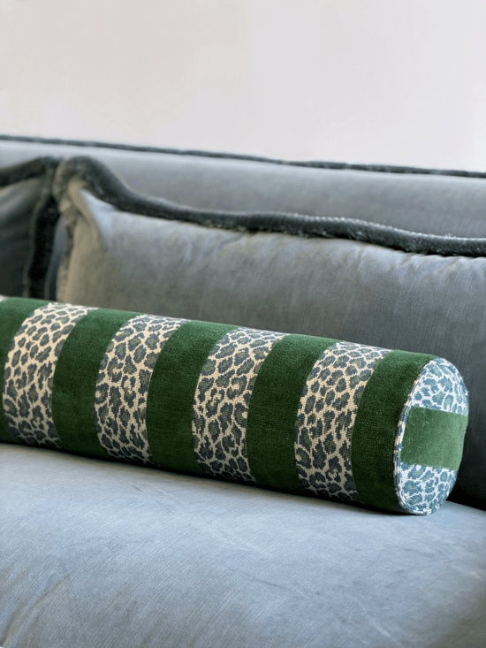 Guepard Stripe, Emerald – Bolster