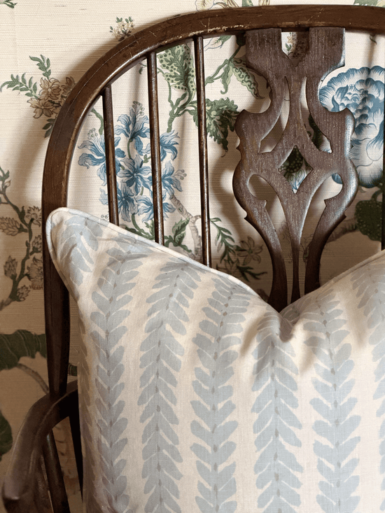 Woodperry, Blue - Throw Pillow