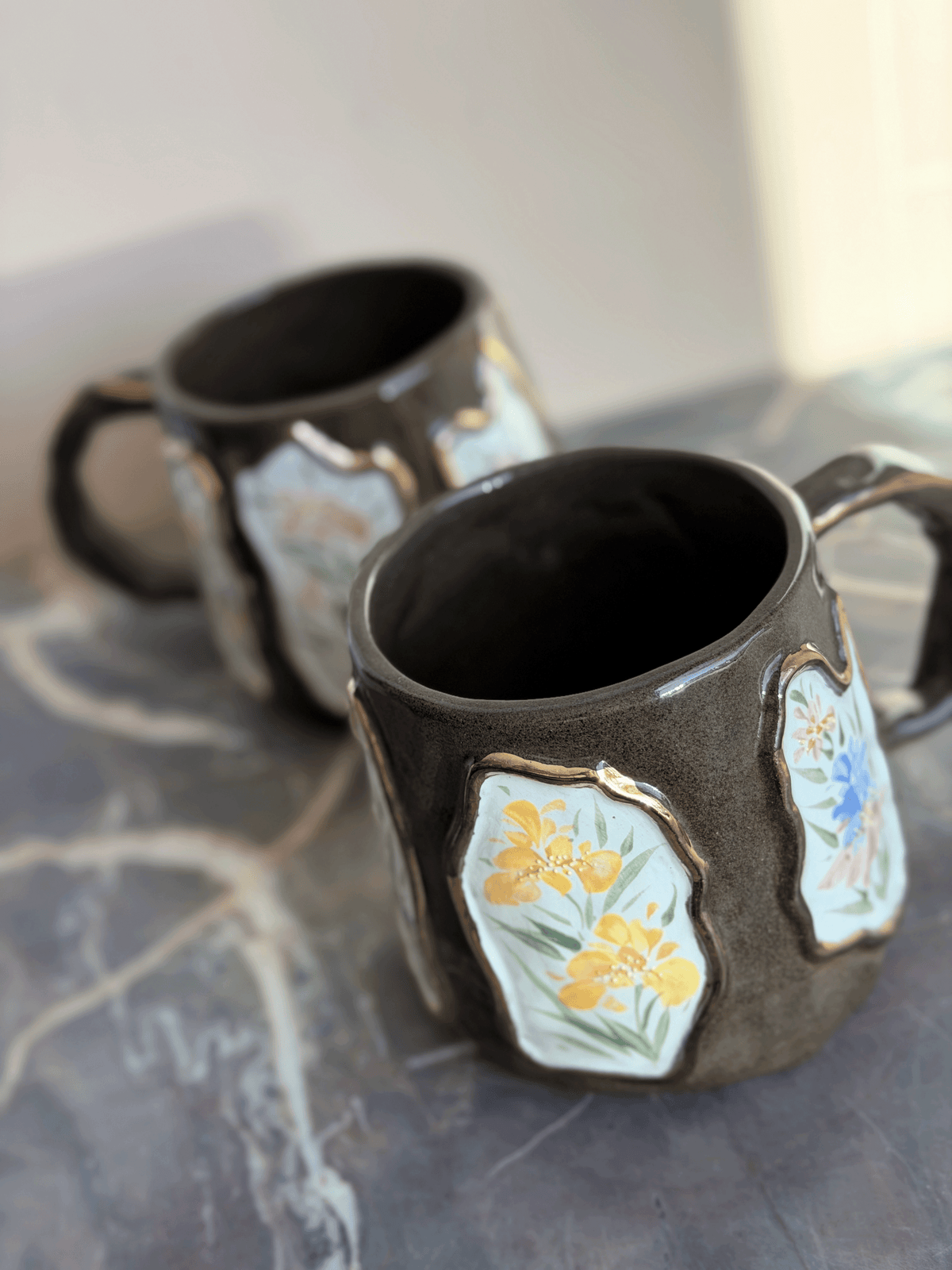 Echo Brown Coffee Mug, Iris