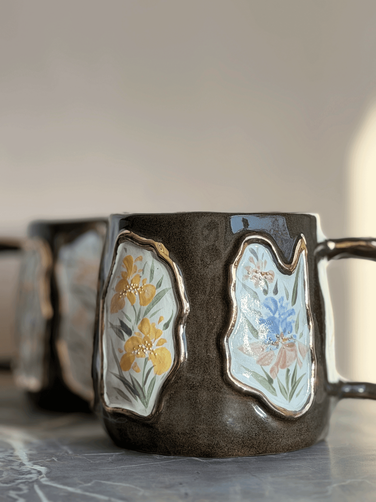 Echo Brown Coffee Mug, Iris
