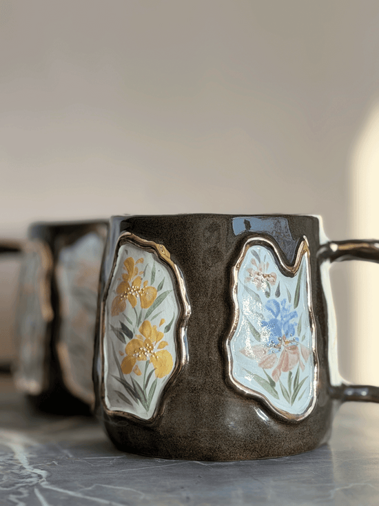 Echo Brown Coffee Mug, Iris