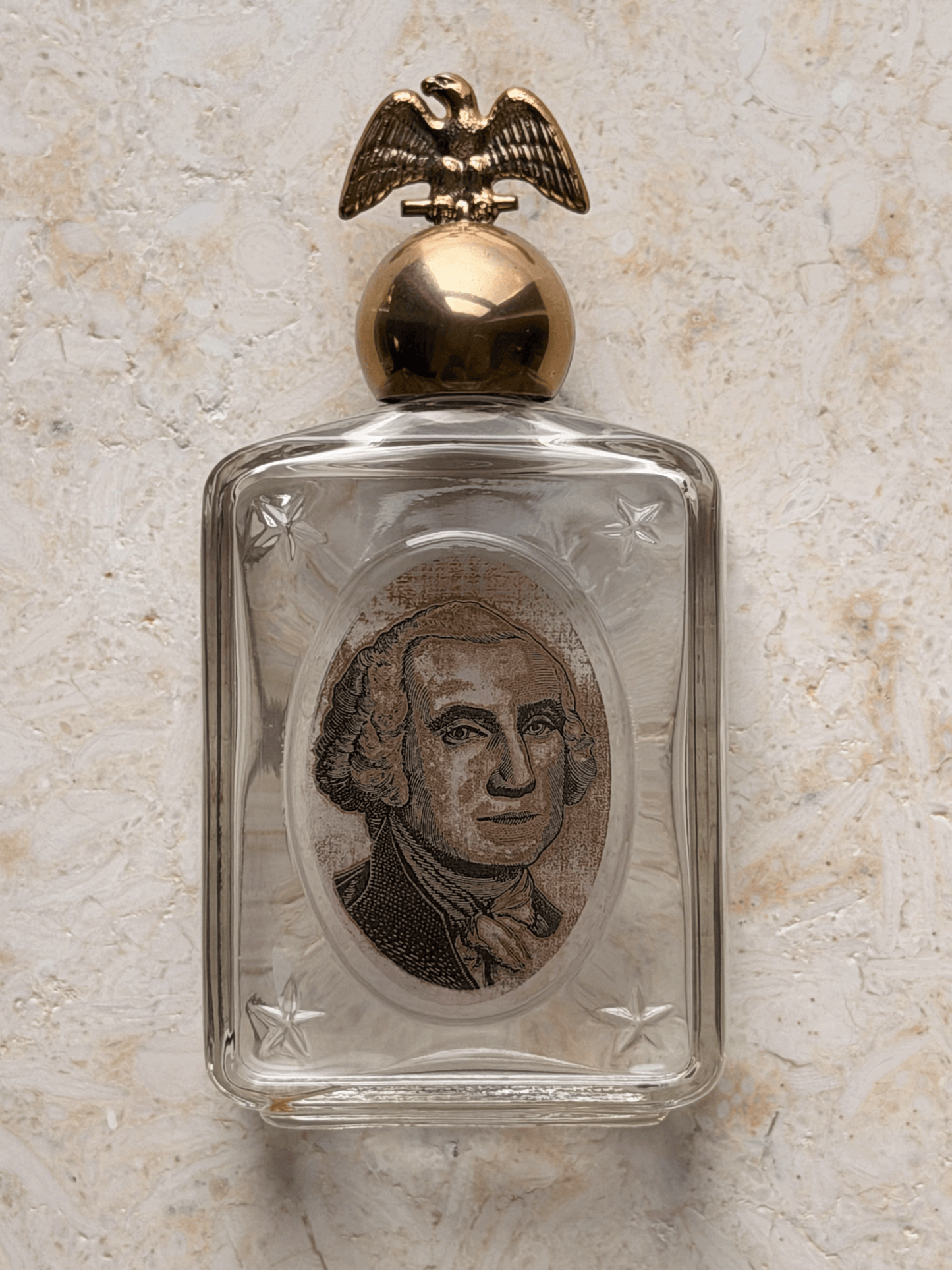 Vintage 1970s Avon Aftershave Bottle, President Washington