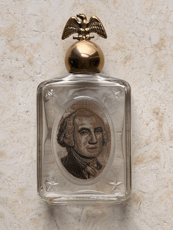 Vintage 1970s Avon Aftershave Bottle, President Washington