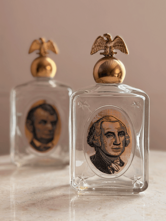 Vintage 1970s Avon Aftershave Bottle, President Washington